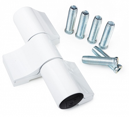 Петля дверная подшипниковая трехсекционная (белая)